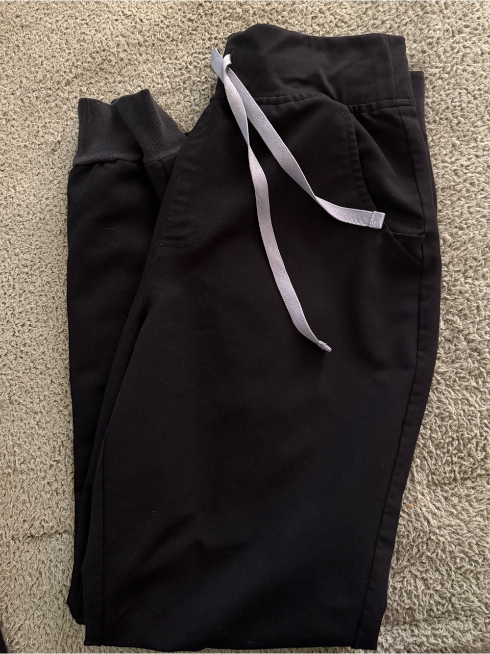 Woman’s Black Drawstring Jogger Pants (Figs scrub pants)